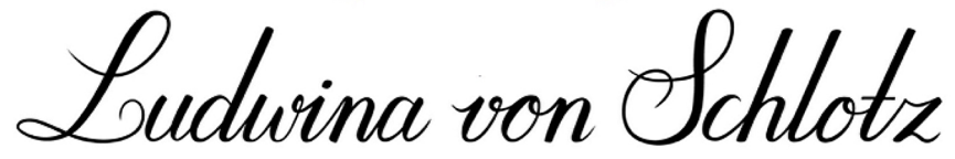 Ludwina von Schlotz Unterschrift